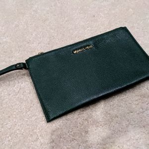 Michael Kors large zipper clutch